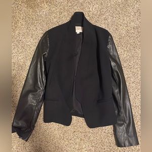 Loft Fun Faux leather suit jacket